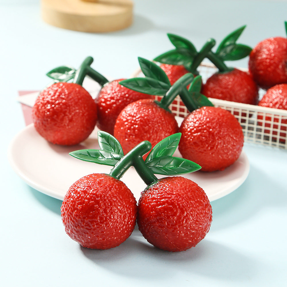 Simulation Litchi Fruit Pinch Le Fluid Slow Rebound Decompression Vent Pinch Le Artifact Toy Factory Direct Sales