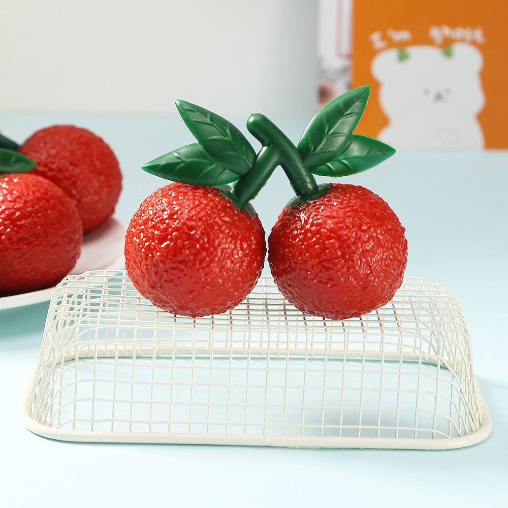 Simulation Litchi Fruit Pinch Le Fluid Slow Rebound Decompression Vent Pinch Le Artifact Toy Factory Direct Sales